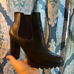 Black heels, size 10